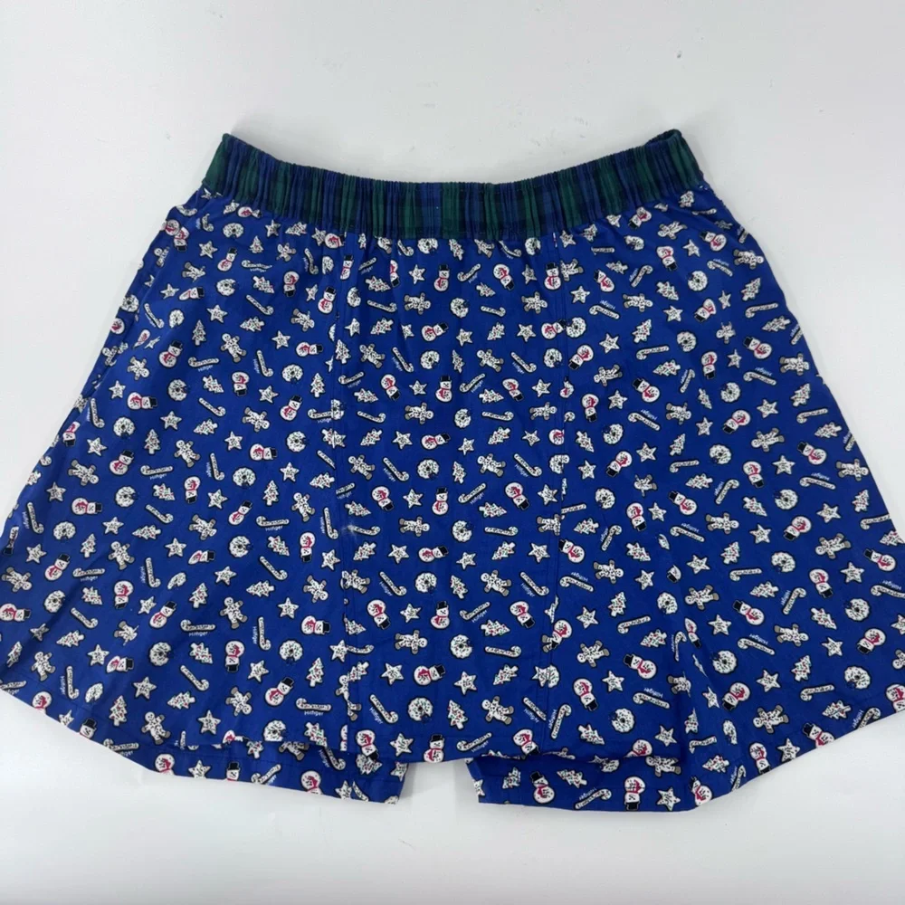 Tommy Hilfiger Blue Christmas/Holiday Patterned Boxers‎